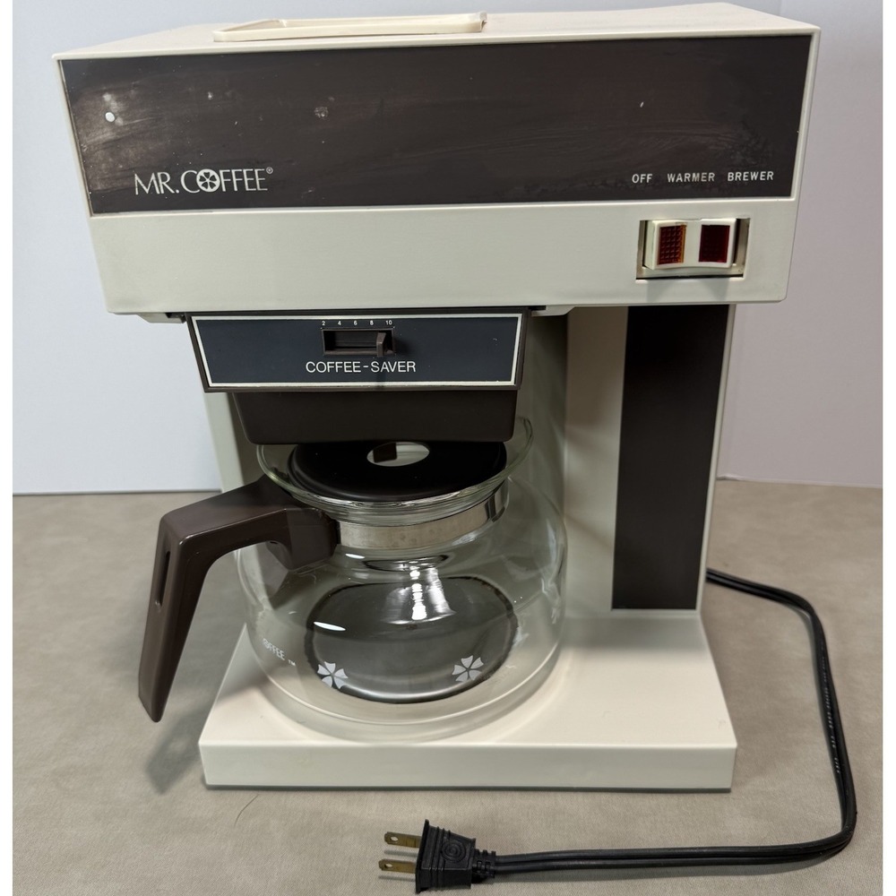 VTG Mr Coffee CBS-800 Drip Coffee Maker Vintage 1980s 10 Cup Coffee Saver TESTED